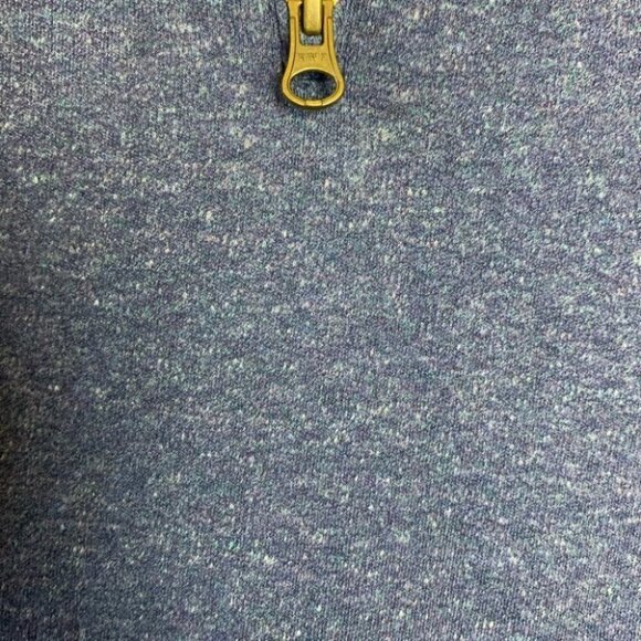 Robert Graham Men’s  Cotton Blend 1/4 Zip Heathered Blue Pullover Sweater - Picture 11 of 11